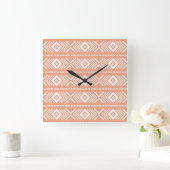 Horloge Carrée Tribal pattern (Maison)