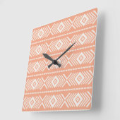 Horloge Carrée Tribal pattern (Angle)