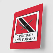 Horloge Carrée Trinité-et-Tobago (Angle)