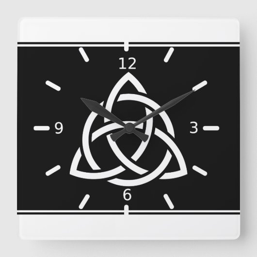 Horloge Carrée Triquetra (Recto)
