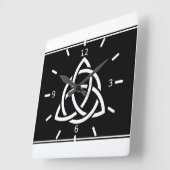 Horloge Carrée Triquetra (Angle)