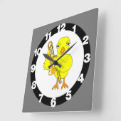 Horloge Carrée Trombone (Angle)