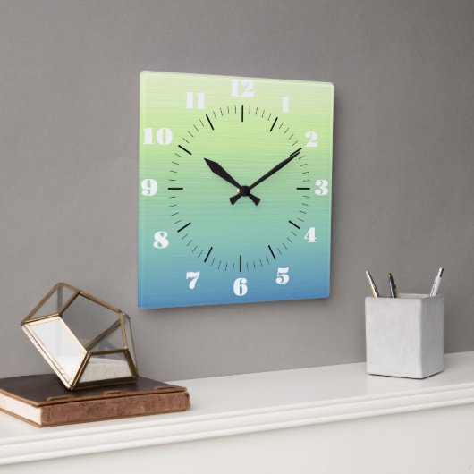 Horloge Carrée Tropical Shades (Bureau)