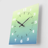 Horloge Carrée Tropical Shades (Angle)