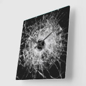 Horloge Carrée Trou de puce (Angle)