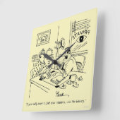 Horloge Carrée Trouver des parents (Angle)