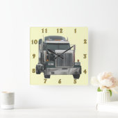 Horloge Carrée Truck Tractor Wall Clock (Maison)