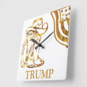 HORLOGE CARRÉE TRUMP (Angle)