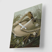 Horloge Carrée Trumpeter Swan (Angle)