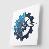 Horloge Carrée Trust Me, I'm an Engineer – Engineering Wall Clock (Angle)