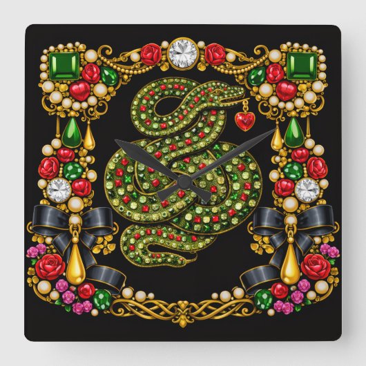 Horloge Carrée Tudor Inspired Design Scottish Scotland History  (Recto)