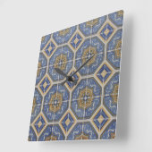 Horloge Carrée Tuile portugaise (Angle)