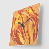 Horloge Carrée Tulip Power I (Angle)