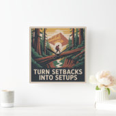 Horloge Carrée Turn Setbacks Into Setups (Maison)