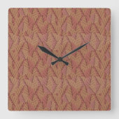 Horloge Carrée Twig d'automne (Recto)