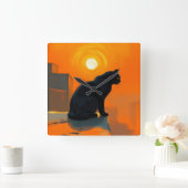 Horloge Carrée Twilight Sentinel (Maison)