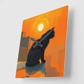 Horloge Carrée Twilight Sentinel (Angle)