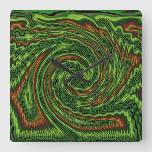 Horloge Carrée Twist (Recto)