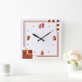 Horloge Carrée Type moderne (Maison)