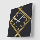 Horloge Carrée Type moderne (Angle)