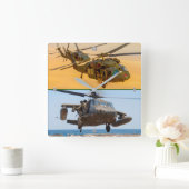 HORLOGE CARRÉE UH-60M NOIR HAWK (Maison)