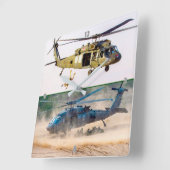 HORLOGE CARRÉE UH-60M NOIR HAWK (Angle)