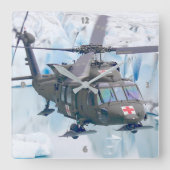 HORLOGE CARRÉE UH-60M NOIR HAWK (Recto)