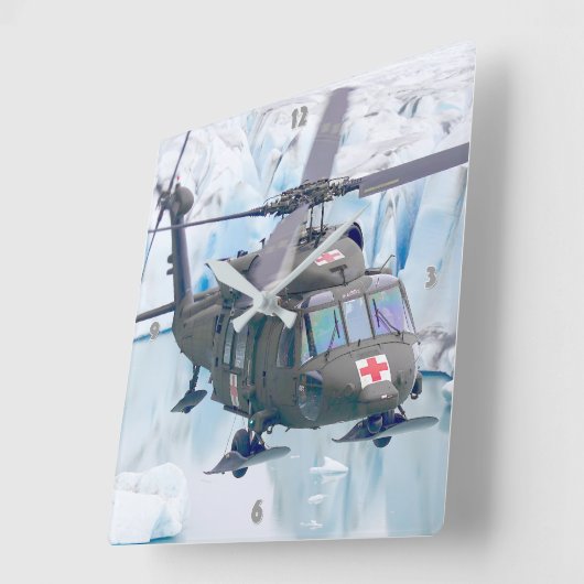 HORLOGE CARRÉE UH-60M NOIR HAWK (Angle)