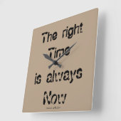 Horloge Carrée Uhr "Le bon moment" (Angle)