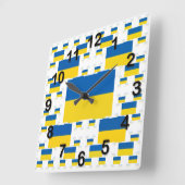 Horloge Carrée Ukraine (Angle)