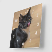 Horloge Carrée Un bon coup (Angle)