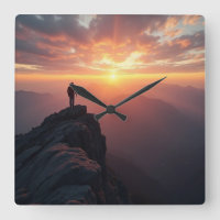 Un majestueux lever de soleil vu du sommet de la m