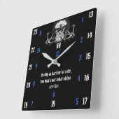 Horloge Carrée Un navire au port est sûr, mais ce n'est pas ce qu (Angle)