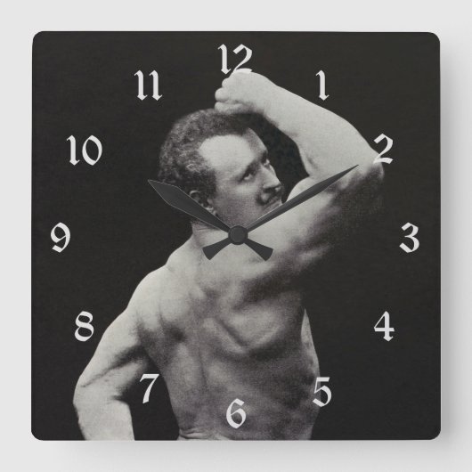 Horloge Carrée Un nouvel article de StrongMen Eugen Sandow Bodybu (Recto)