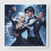 Horloge Carrée Under The Sky - Romantic Wall Clock (Recto)