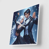 Horloge Carrée Under The Sky - Romantic Wall Clock (Angle)