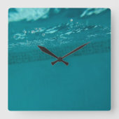 Horloge Carrée Underwater Pool Glam 2 (Recto)