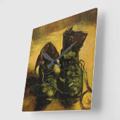 Horloge Carrée Une paire de chaussures de Vincent van Gogh (Angle)