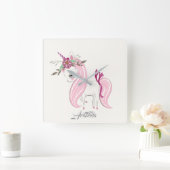 Horloge Carrée Unicorn (Maison)