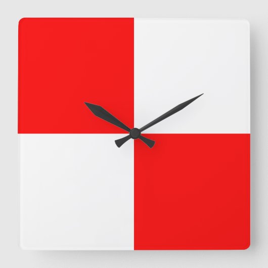 Horloge Carrée Uniforme (Recto)