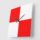 Horloge Carrée Uniforme (Angle)