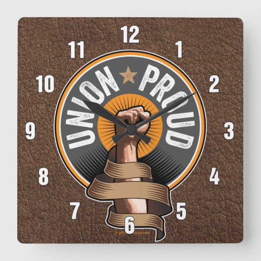 Horloge Carrée Union Fière (Recto)