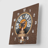 Horloge Carrée Union Fière (Angle)