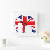 Horloge Carrée Union Jack (Maison)