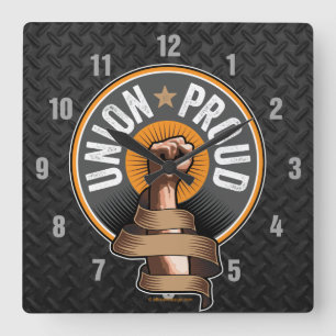 Horloge Carrée Union Proud Square Wall Clock