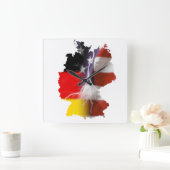 Horloge Carrée Unité américaine allemande (Maison)