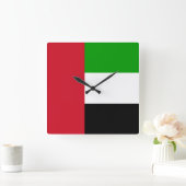 Horloge Carrée United Arab Emirat Flag (Maison)