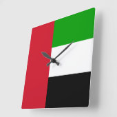 Horloge Carrée United Arab Emirat Flag (Angle)