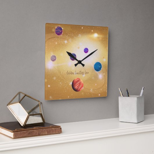 Horloge Carrée Univers (Bureau)