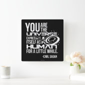 Horloge Carrée Univers humain (Maison)